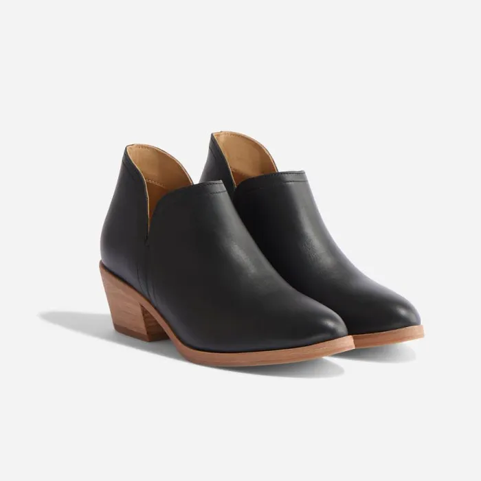 Nisolo Heels Women Mia Everyday Ankle Bootie Black