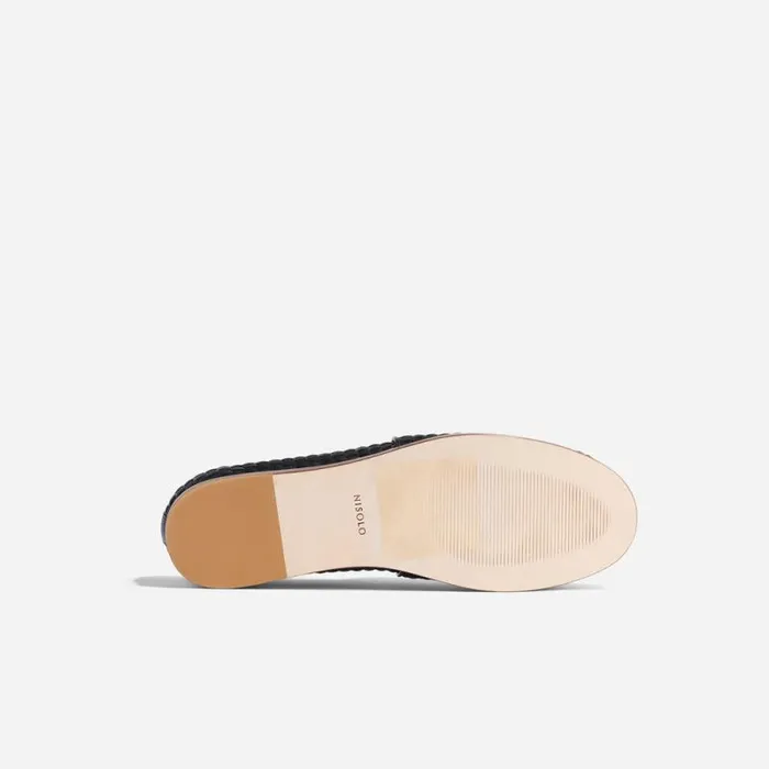 Nisolo Sandals and Slip Ons Men Alejandro Woven Slip On 20 Woven Black