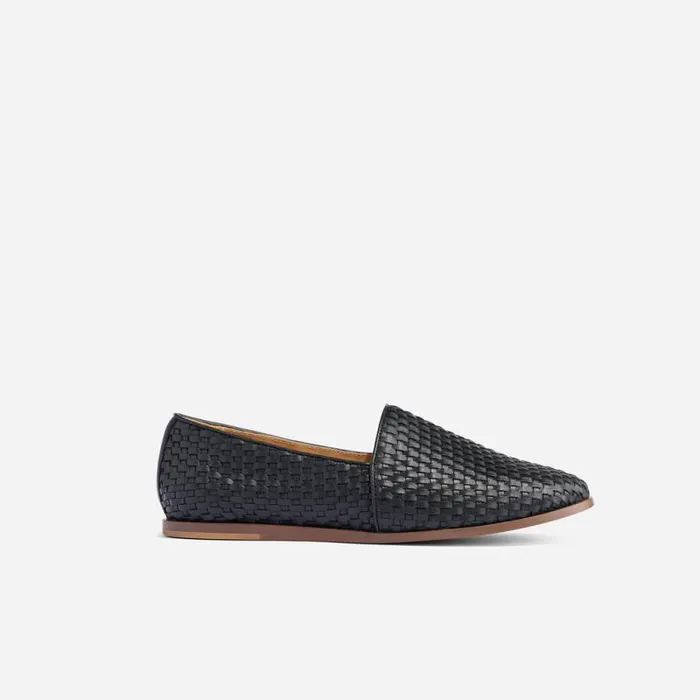Nisolo Sandals and Slip Ons Men Alejandro Woven Slip On 20 Woven Black
