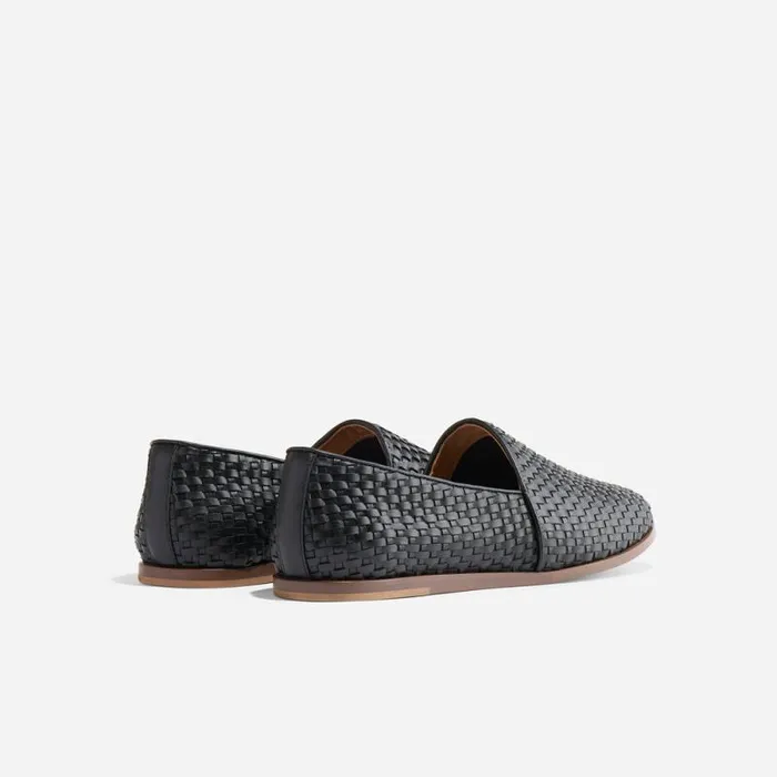 Nisolo Sandals and Slip Ons Men Alejandro Woven Slip On 20 Woven Black