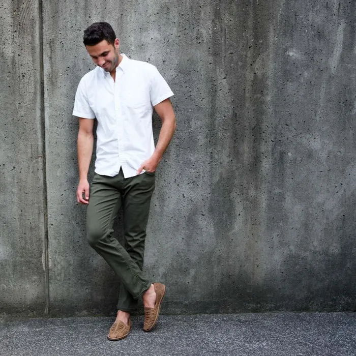 Nisolo Sandals and Slip Ons Men Huarache Sandal Tobacco Nisolo Sandals and Slip Ons Men Huarache Sandal Tobacco