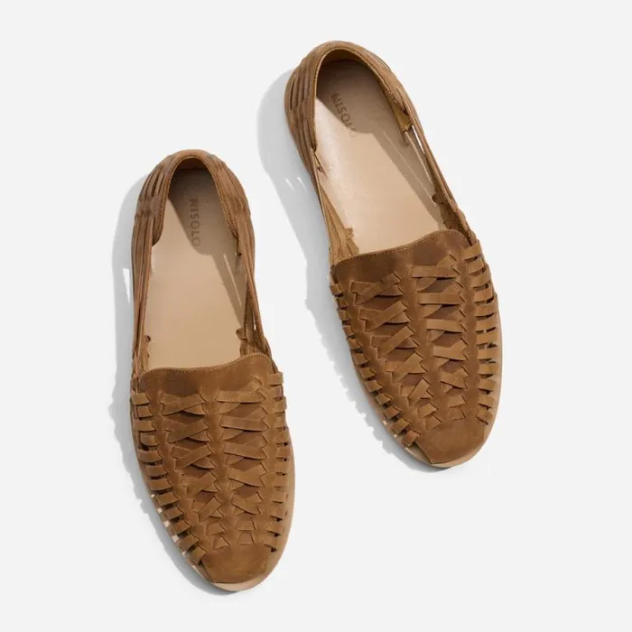Nisolo Sandals and Slip Ons Men Huarache Sandal Tobacco Nisolo Sandals and Slip Ons Men Huarache Sandal Tobacco