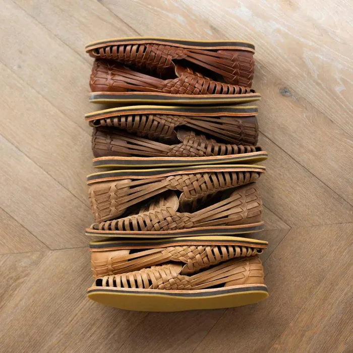 Nisolo Sandals and Slip Ons Men Huarache Sandal Tobacco Nisolo Sandals and Slip Ons Men Huarache Sandal Tobacco