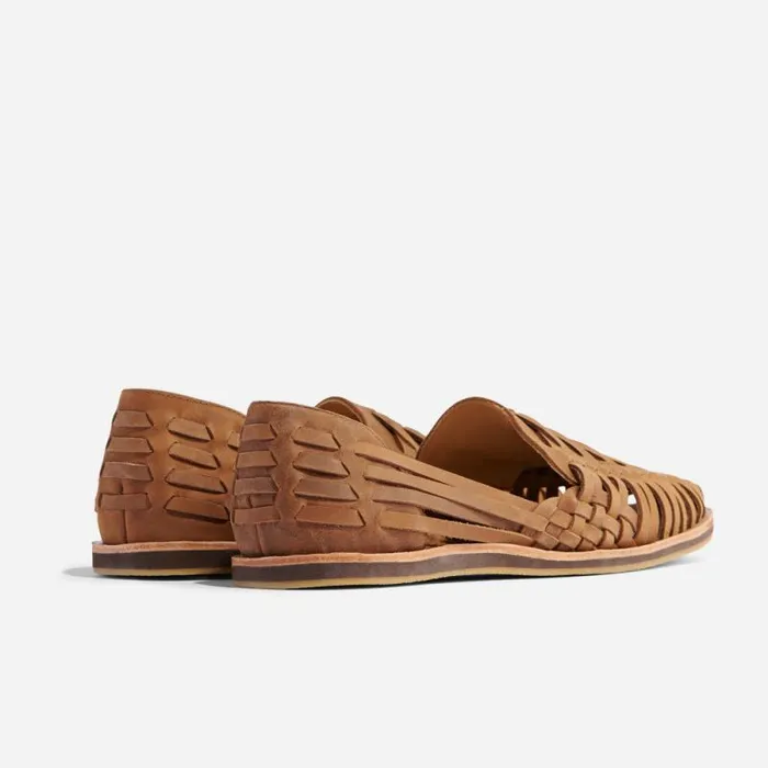 Nisolo Sandals and Slip Ons Men Huarache Sandal Tobacco Nisolo Sandals and Slip Ons Men Huarache Sandal Tobacco