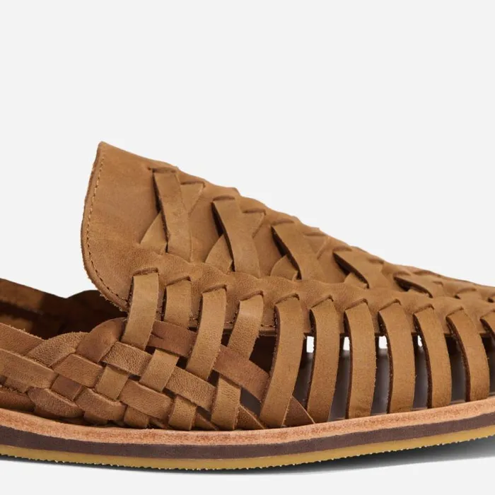 Nisolo Sandals and Slip Ons Men Huarache Sandal Tobacco Nisolo Sandals and Slip Ons Men Huarache Sandal Tobacco