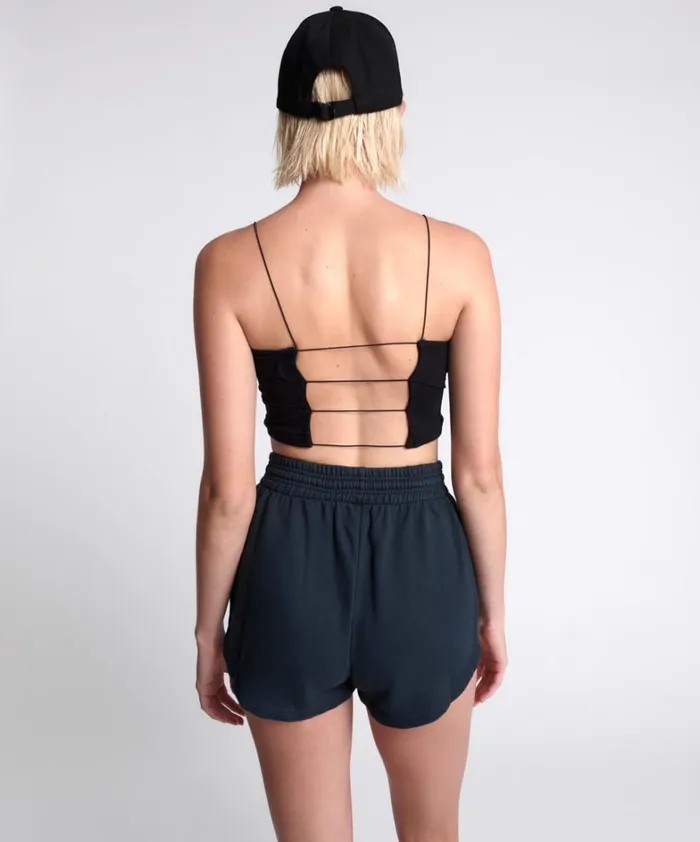 One Teaspoon Bottoms OTS HIGH WAIST HUSTLE SHORTS BLACK 8211 Women One Teaspoon Bottoms OTS HIGH WAIST HUSTLE SHORTS BLACK 8211 Women