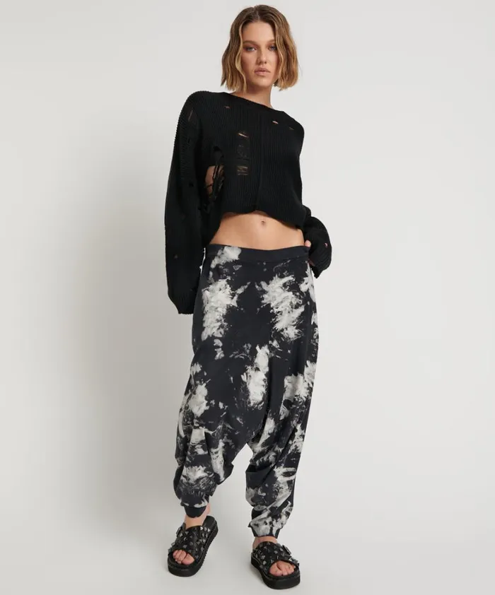 One Teaspoon Bottoms TIE DYE ORGANIC HAREM PANT 8211 Women