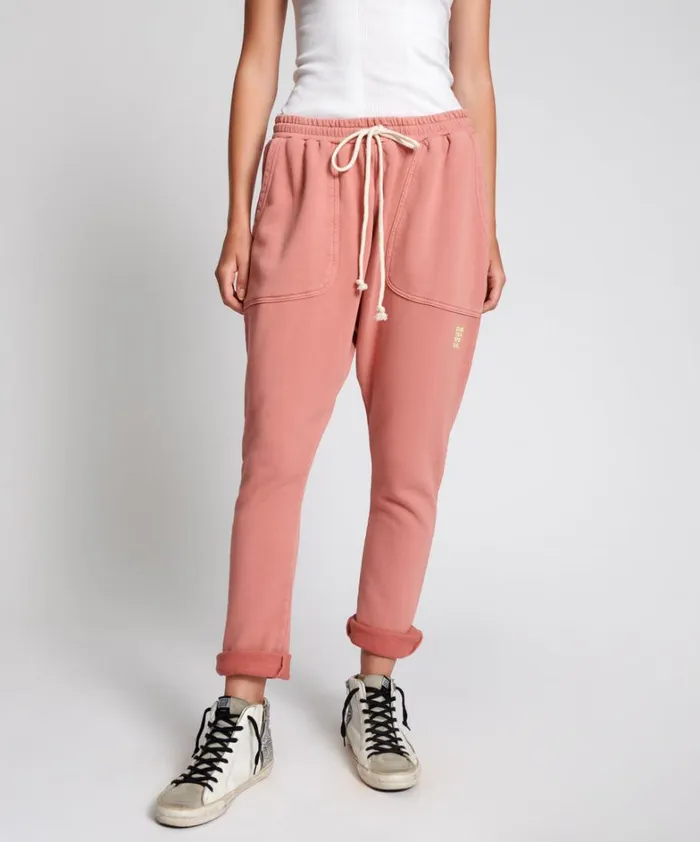 One Teaspoon Bottoms WORN PINK CARGO SWEAT PANTS 8211 Women One Teaspoon Bottoms WORN PINK CARGO SWEAT PANTS 8211 Women