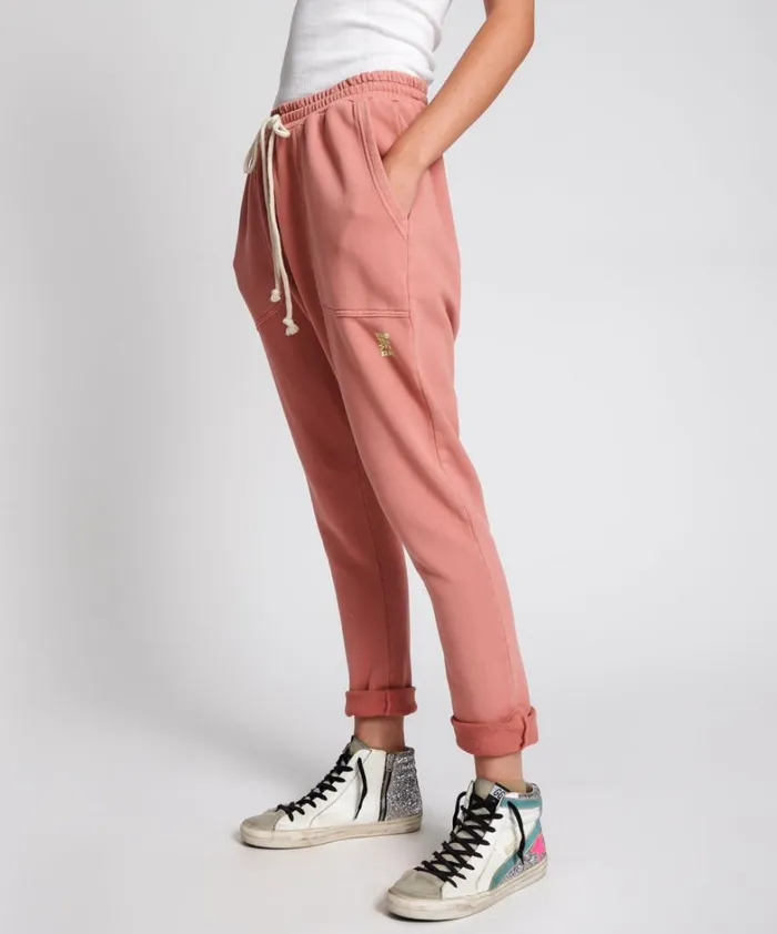 One Teaspoon Bottoms WORN PINK CARGO SWEAT PANTS 8211 Women One Teaspoon Bottoms WORN PINK CARGO SWEAT PANTS 8211 Women