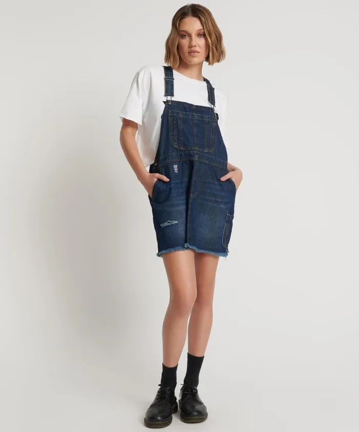 One Teaspoon Denim Dresses ROYAL BLUE MINI STANTON ST DRESS 8211 Women