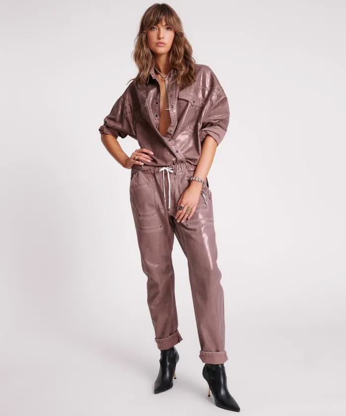 One Teaspoon Denim Shirts BRONZED CHOCOLATE WESTERN DARIA SHACKET 8211 Women One Teaspoon Denim Shirts BRONZED CHOCOLATE WESTERN DARIA SHACKET 8211 Women