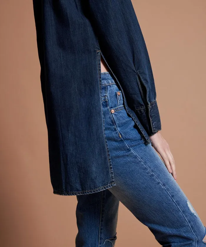 One Teaspoon Denim Tops STONE COLD DENIM SHIRT 8211 Women One Teaspoon Denim Tops STONE COLD DENIM SHIRT 8211 Women