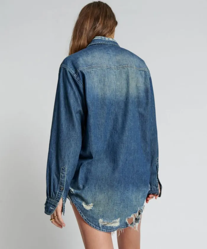 One Teaspoon Denim Tops USED BLUE CLASSIC EVERYDAY DENIM SHIRT 8211 Women One Teaspoon Denim Tops USED BLUE CLASSIC EVERYDAY DENIM SHIRT 8211 Women