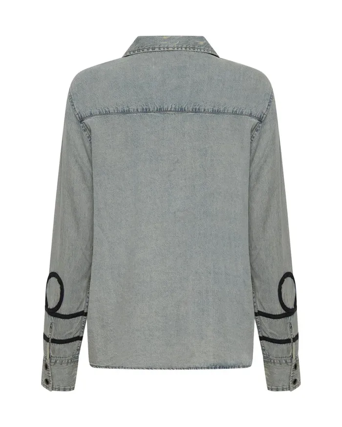 One Teaspoon Denim Tops ZEPPELIN DENIM WESTERN SHIRT 8211 Women One Teaspoon Denim Tops ZEPPELIN DENIM WESTERN SHIRT 8211 Women