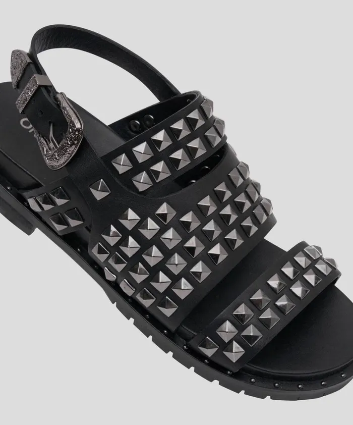 One Teaspoon Footwear GUNMETAL STUDDED VIVIENNE SANDAL 8211 Women