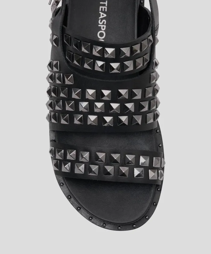 One Teaspoon Footwear GUNMETAL STUDDED VIVIENNE SANDAL 8211 Women