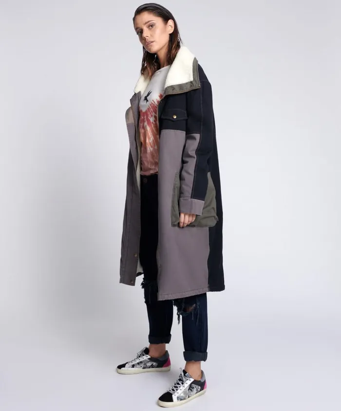 One Teaspoon Jackets PATCHWORK UTILITY DEFENDER COAT 8211 Women One Teaspoon Jackets PATCHWORK UTILITY DEFENDER COAT 8211 Women