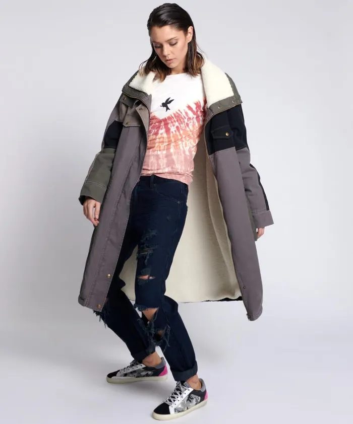 One Teaspoon Jackets PATCHWORK UTILITY DEFENDER COAT 8211 Women One Teaspoon Jackets PATCHWORK UTILITY DEFENDER COAT 8211 Women