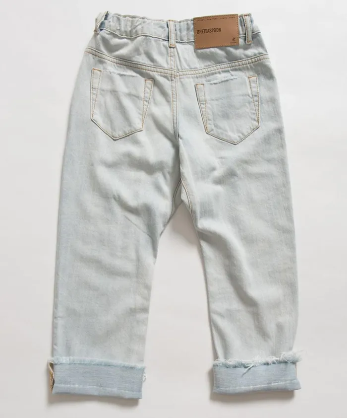 One Teaspoon Kids KIDS SAINTS BOYFRIEND JEAN WHITE 8211 Kids One Teaspoon Kids KIDS SAINTS BOYFRIEND JEAN WHITE 8211 Kids