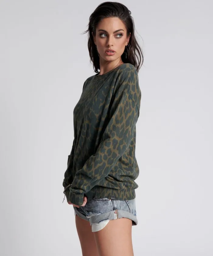 One Teaspoon Knitwear JUNGLE LEOPARD KNIT SWEATER 8211 Women One Teaspoon Knitwear JUNGLE LEOPARD KNIT SWEATER 8211 Women