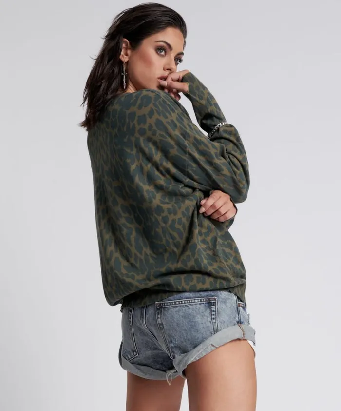 One Teaspoon Knitwear JUNGLE LEOPARD KNIT SWEATER 8211 Women One Teaspoon Knitwear JUNGLE LEOPARD KNIT SWEATER 8211 Women