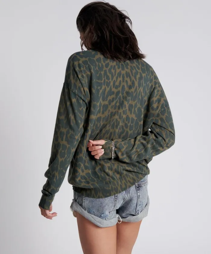 One Teaspoon Knitwear JUNGLE LEOPARD KNIT SWEATER 8211 Women One Teaspoon Knitwear JUNGLE LEOPARD KNIT SWEATER 8211 Women