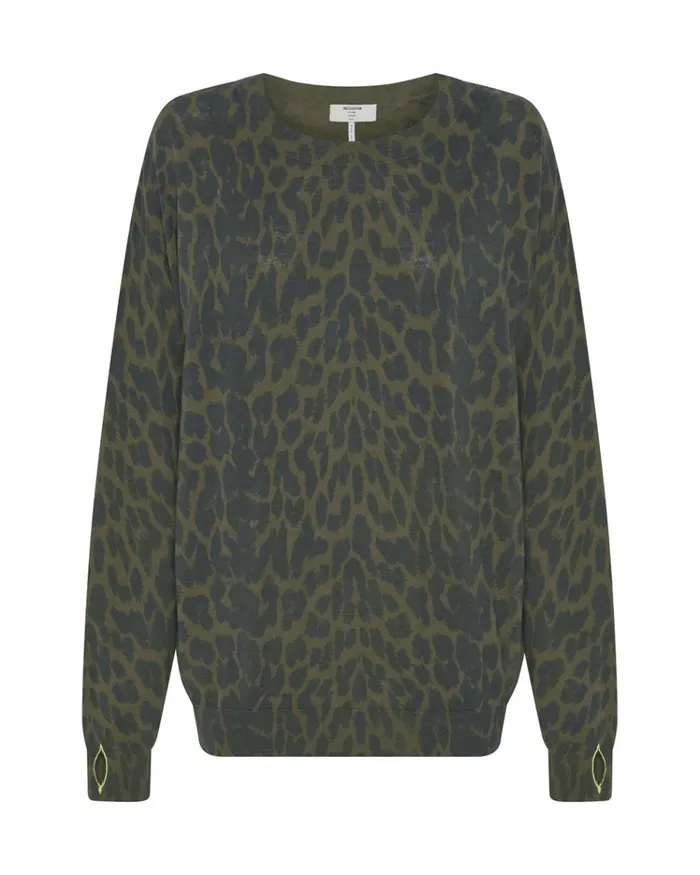 One Teaspoon Knitwear JUNGLE LEOPARD KNIT SWEATER 8211 Women One Teaspoon Knitwear JUNGLE LEOPARD KNIT SWEATER 8211 Women