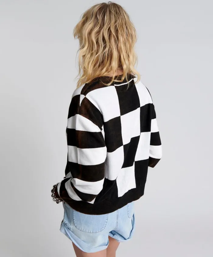 One Teaspoon Knitwear SCOREBOARD SMILEY KNIT SWEATER 8211 Women One Teaspoon Knitwear SCOREBOARD SMILEY KNIT SWEATER 8211 Women