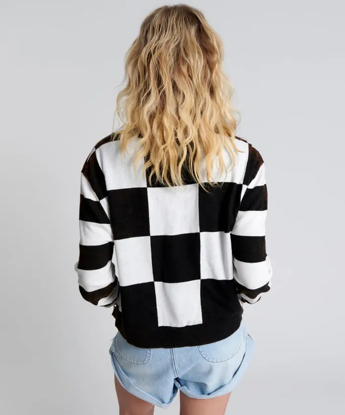 One Teaspoon Knitwear SCOREBOARD SMILEY KNIT SWEATER 8211 Women One Teaspoon Knitwear SCOREBOARD SMILEY KNIT SWEATER 8211 Women