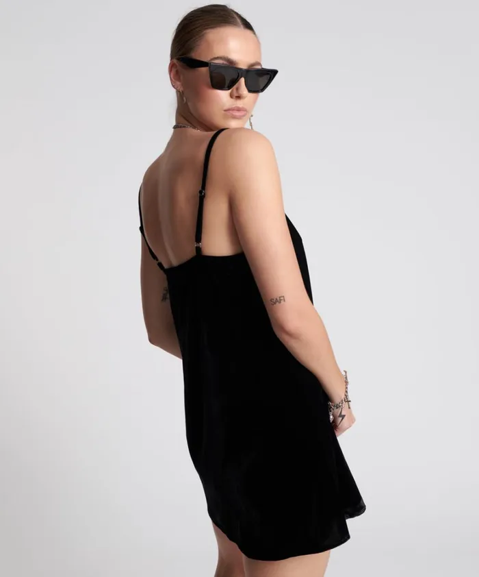 One Teaspoon Mini Dresses VELVET LOVER MINI SLIP DRESS 8211 Women One Teaspoon Mini Dresses VELVET LOVER MINI SLIP DRESS 8211 Women