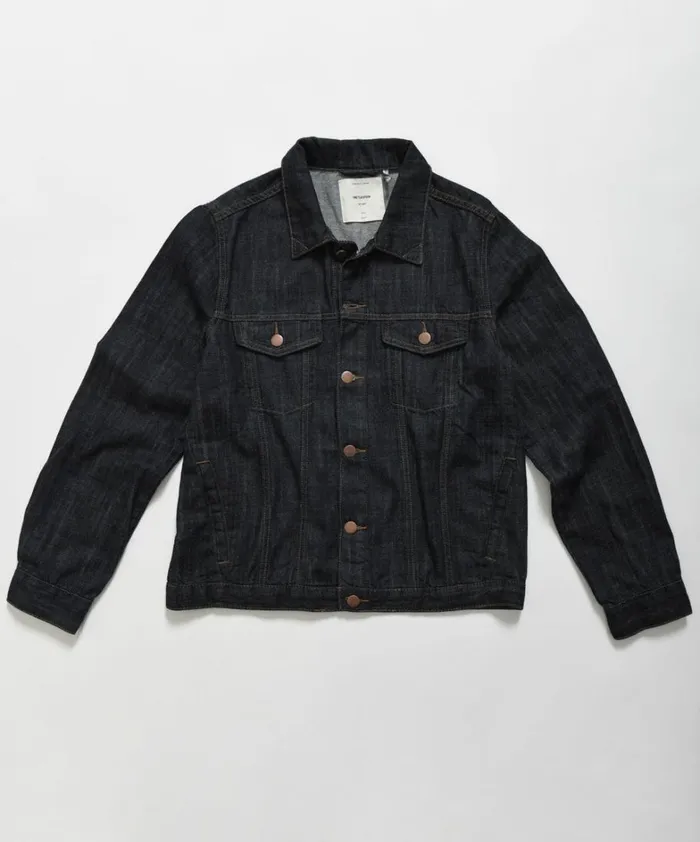 One Teaspoon Organic Tees ORGANIC RAW BANDIT TRUCKER JACKET BLUE 8211 Women