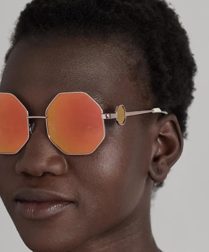 One Teaspoon Sunglasses SUPERHERO SUNGLASSES GOLD 8211 Women