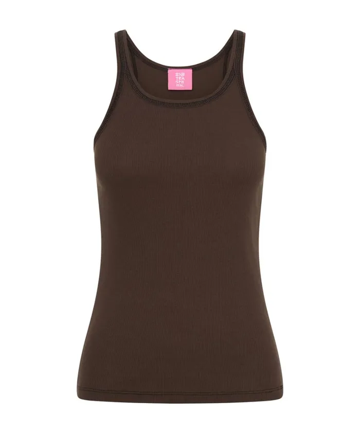 One Teaspoon Tees and Tanks COCOA RIBBED TANK TOP 8211 Women One Teaspoon Tees and Tanks COCOA RIBBED TANK TOP 8211 Women