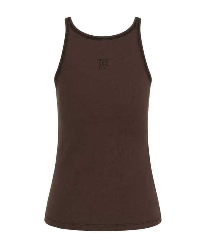 One Teaspoon Tees and Tanks COCOA RIBBED TANK TOP 8211 Women One Teaspoon Tees and Tanks COCOA RIBBED TANK TOP 8211 Women