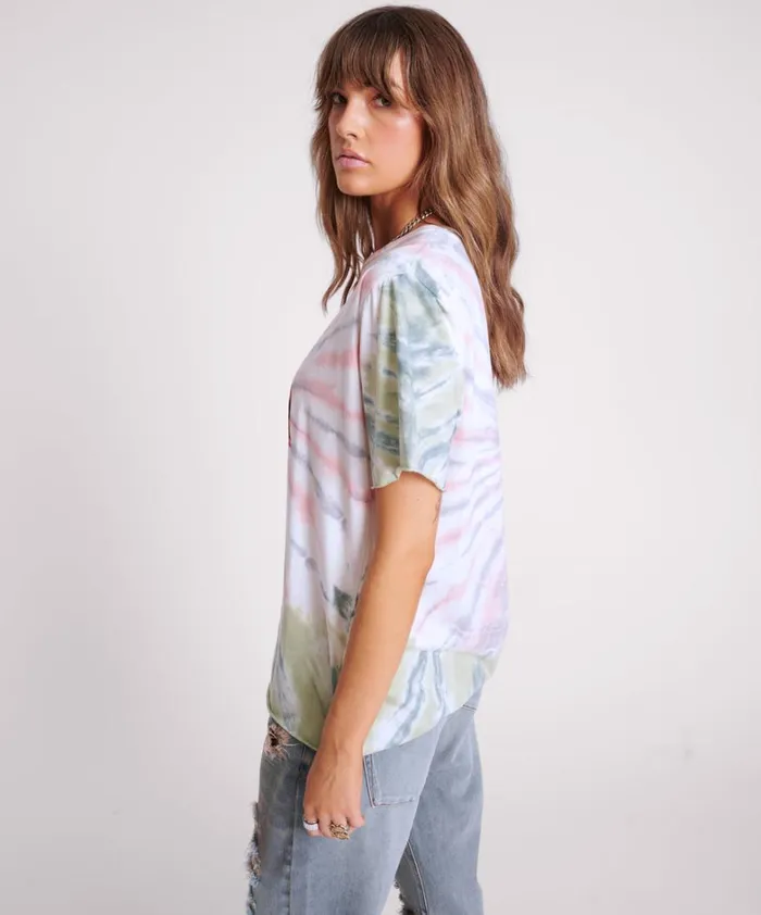 One Teaspoon Tees and Tanks MADE IN HELL TIE DYE OVERSIZED TEE 8211 Women