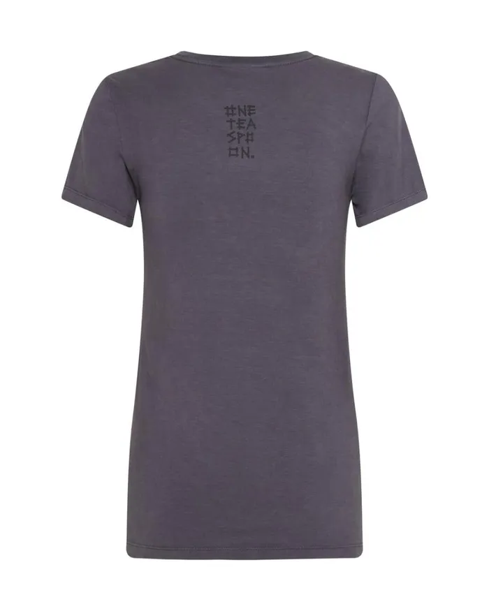 One Teaspoon Tees and Tanks ONE TEASPOON FITTED LOGO TEE BLUE 8211 Women One Teaspoon Tees and Tanks ONE TEASPOON FITTED LOGO TEE BLUE 8211 Women