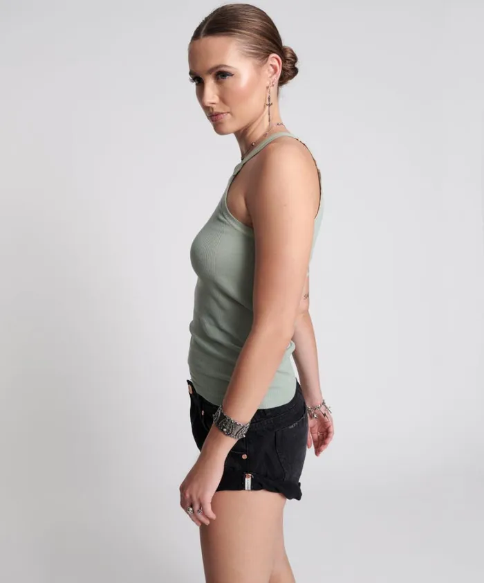 One Teaspoon Tees and Tanks WASHED KHAKI BOWER BIRD SINGLET 8211 Women One Teaspoon Tees and Tanks WASHED KHAKI BOWER BIRD SINGLET 8211 Women