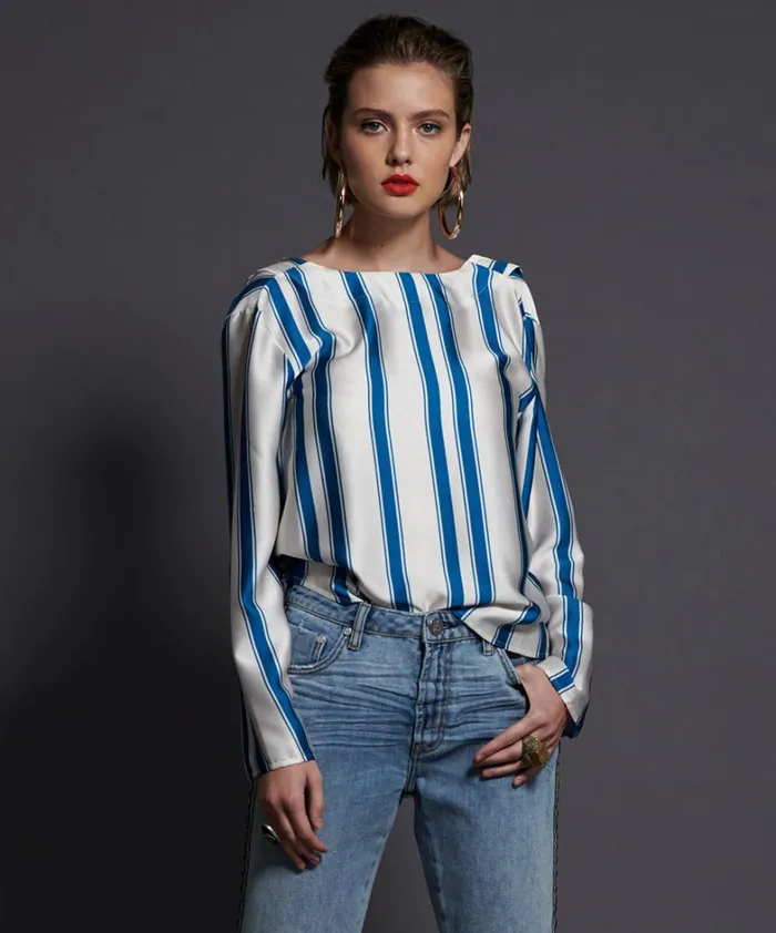 One Teaspoon Tops COCKTAIL STRIPE BACKLESS CHLOE TOP 8211 Women