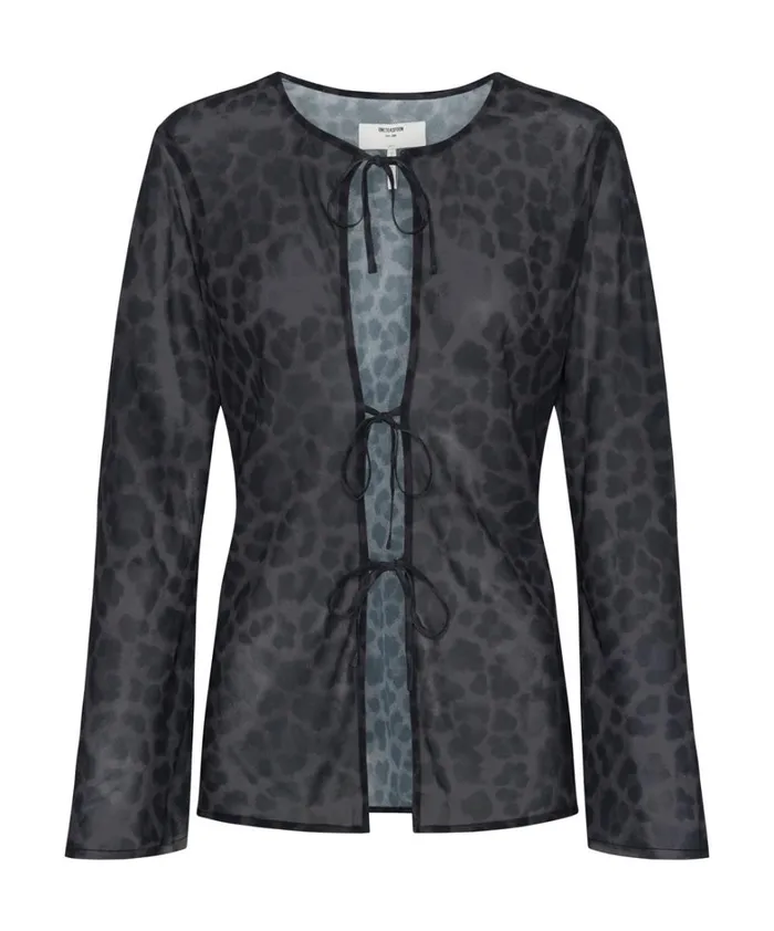 One Teaspoon Tops LEOPARD FANTASY CHIFFON LONGSLEEVE TOP 8211 Women
