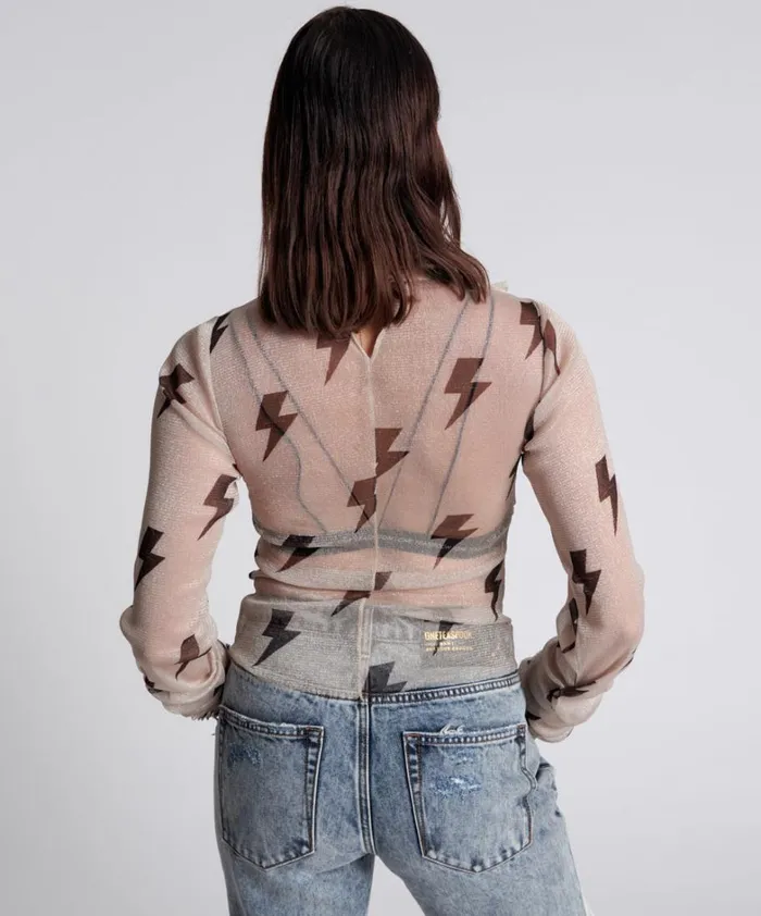 One Teaspoon Tops LIGHTNING PARTY LONGSLEEVE TOP 8211 Women One Teaspoon Tops LIGHTNING PARTY LONGSLEEVE TOP 8211 Women