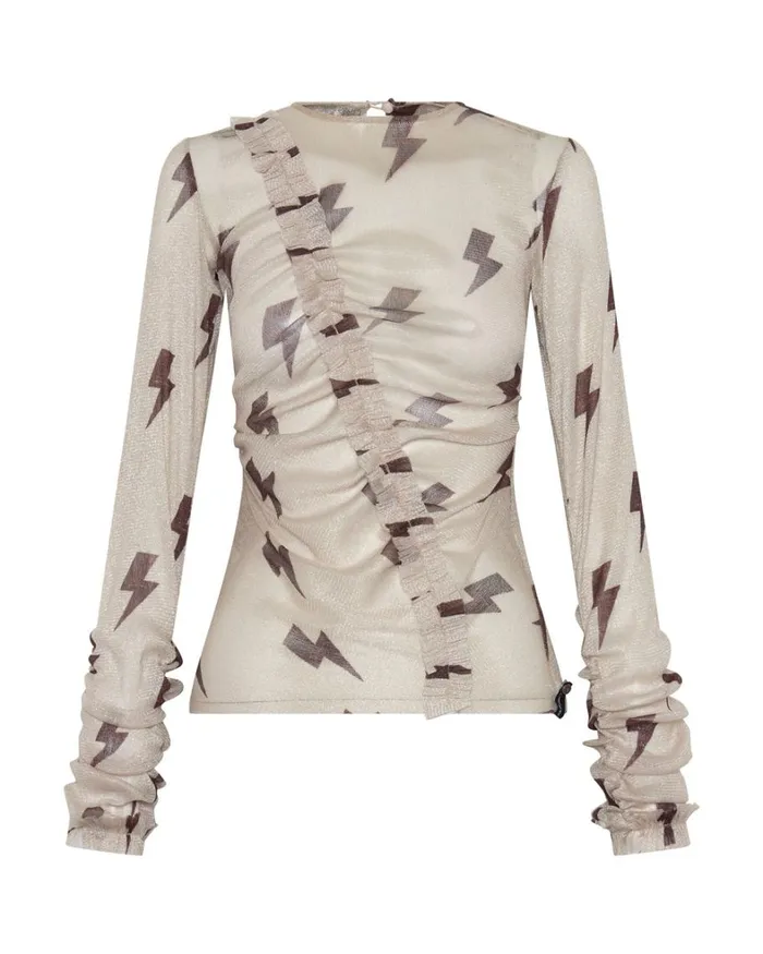 One Teaspoon Tops LIGHTNING PARTY LONGSLEEVE TOP 8211 Women One Teaspoon Tops LIGHTNING PARTY LONGSLEEVE TOP 8211 Women