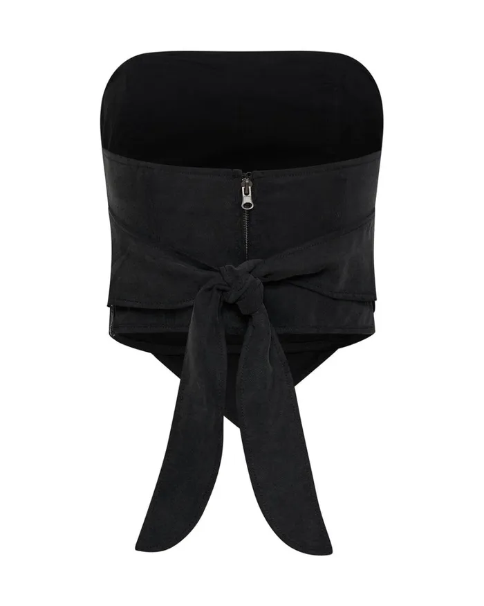 One Teaspoon Tops STUDDED SCARF BUSTIER TOP 8211 Women One Teaspoon Tops STUDDED SCARF BUSTIER TOP 8211 Women