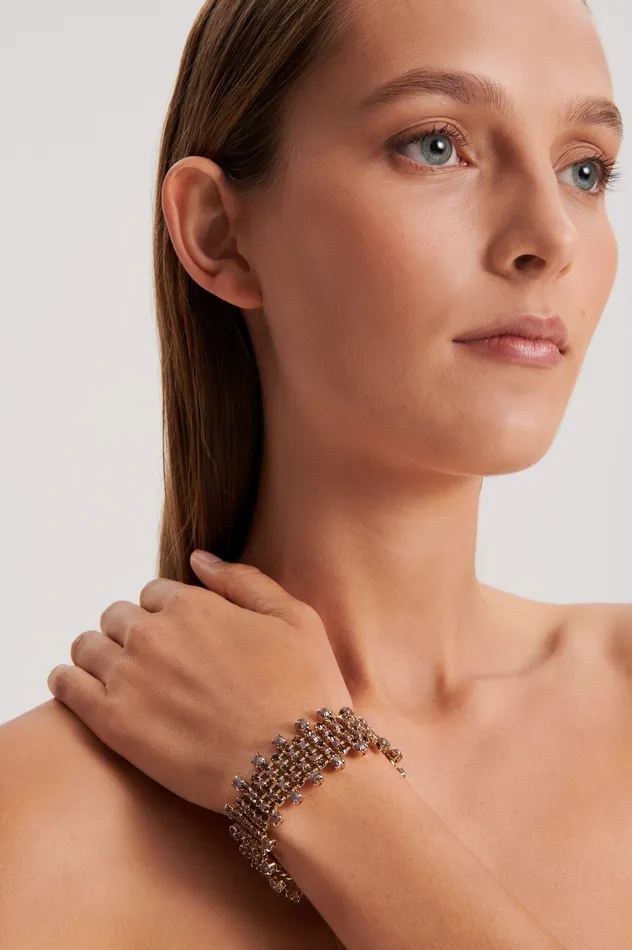 OPAL STRASS BRACELET SMOKEDTOPAZ Jewelry Scanlan Theodore Women