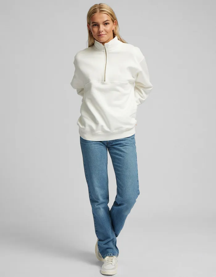 Organic Quarter Zip 8211 Faded Grey Women Quarter Zips Colorfulstandard