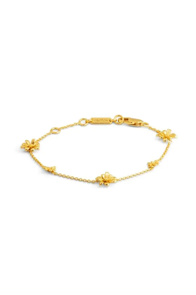 Oroton Bracelets Jewellery Daisy Bracelet 18k Gold