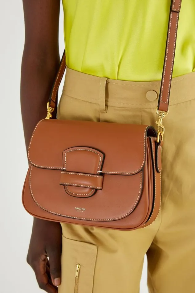 Oroton Crossbody Women Carter Small Day Bag Brandy
