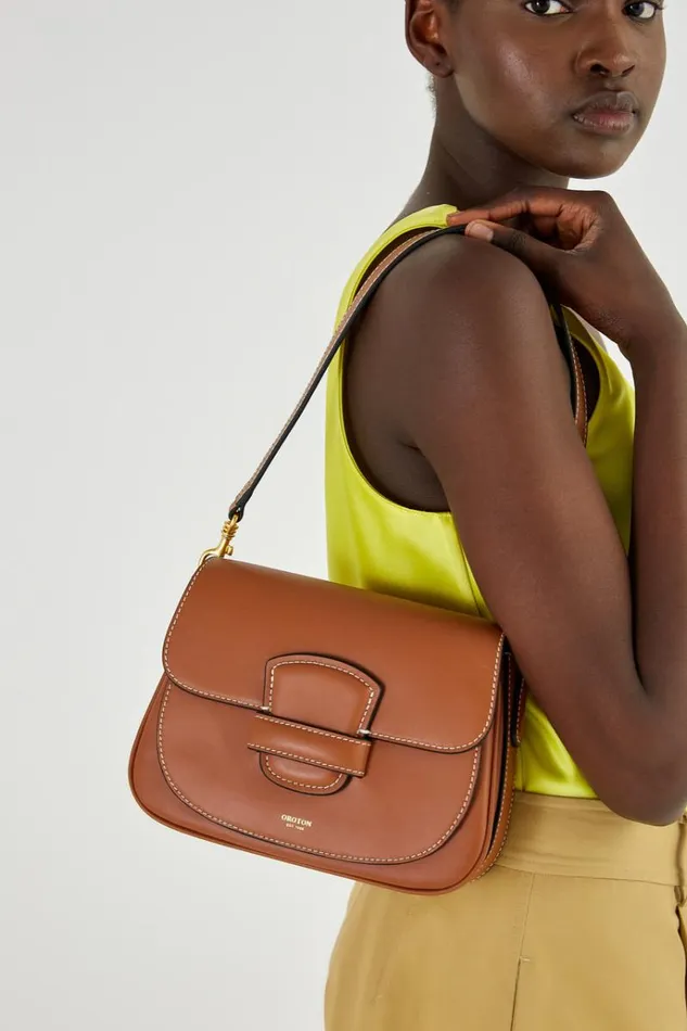 Oroton Crossbody Women Carter Small Day Bag Brandy
