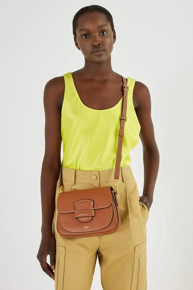 Oroton Crossbody Women Carter Small Day Bag Brandy