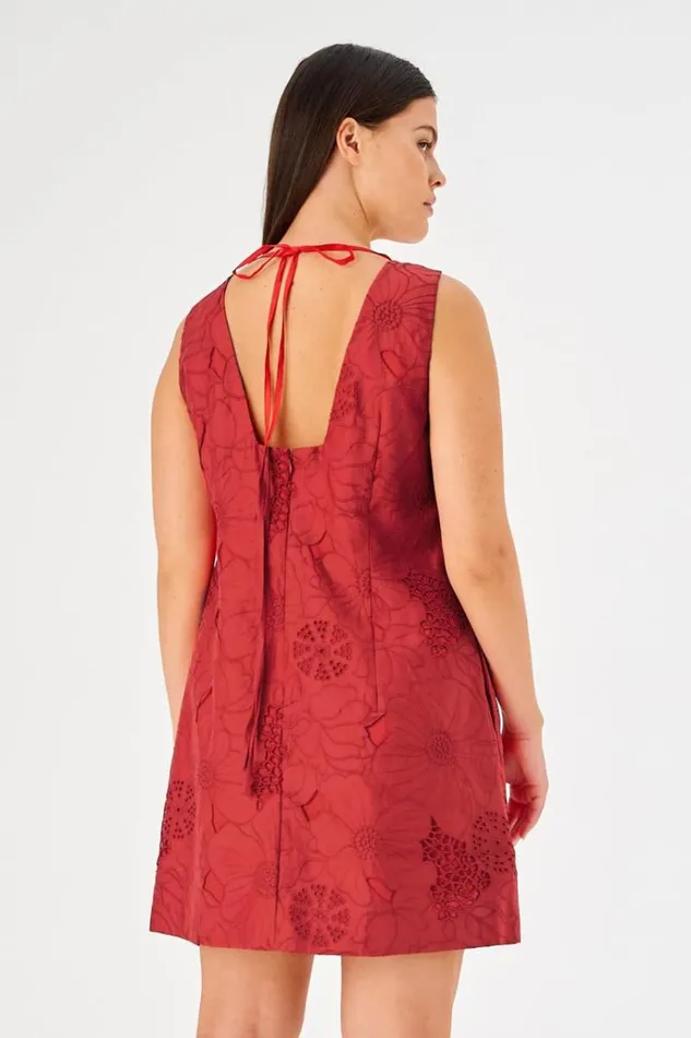 Oroton Dresses Women Lace Shift Dress Poppy