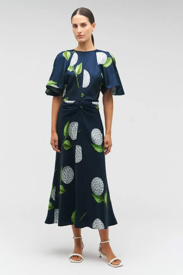 Oroton Dresses Women Snowdrop Print Dress North Sea